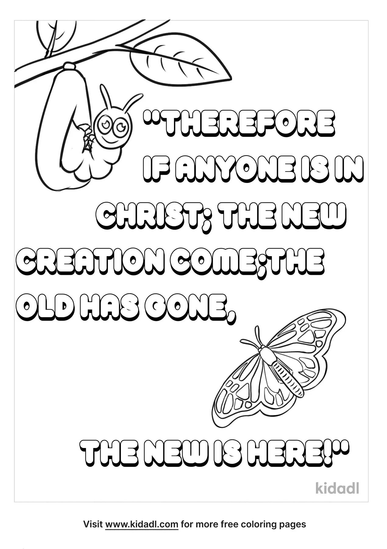 Free 2 Corinthians 5 17 Coloring Page Coloring Page Printables Kidadl