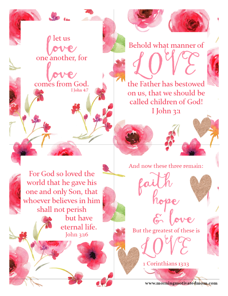 Free Bible Passage Scripture Love Printables Perfect For Valentine 39 s 