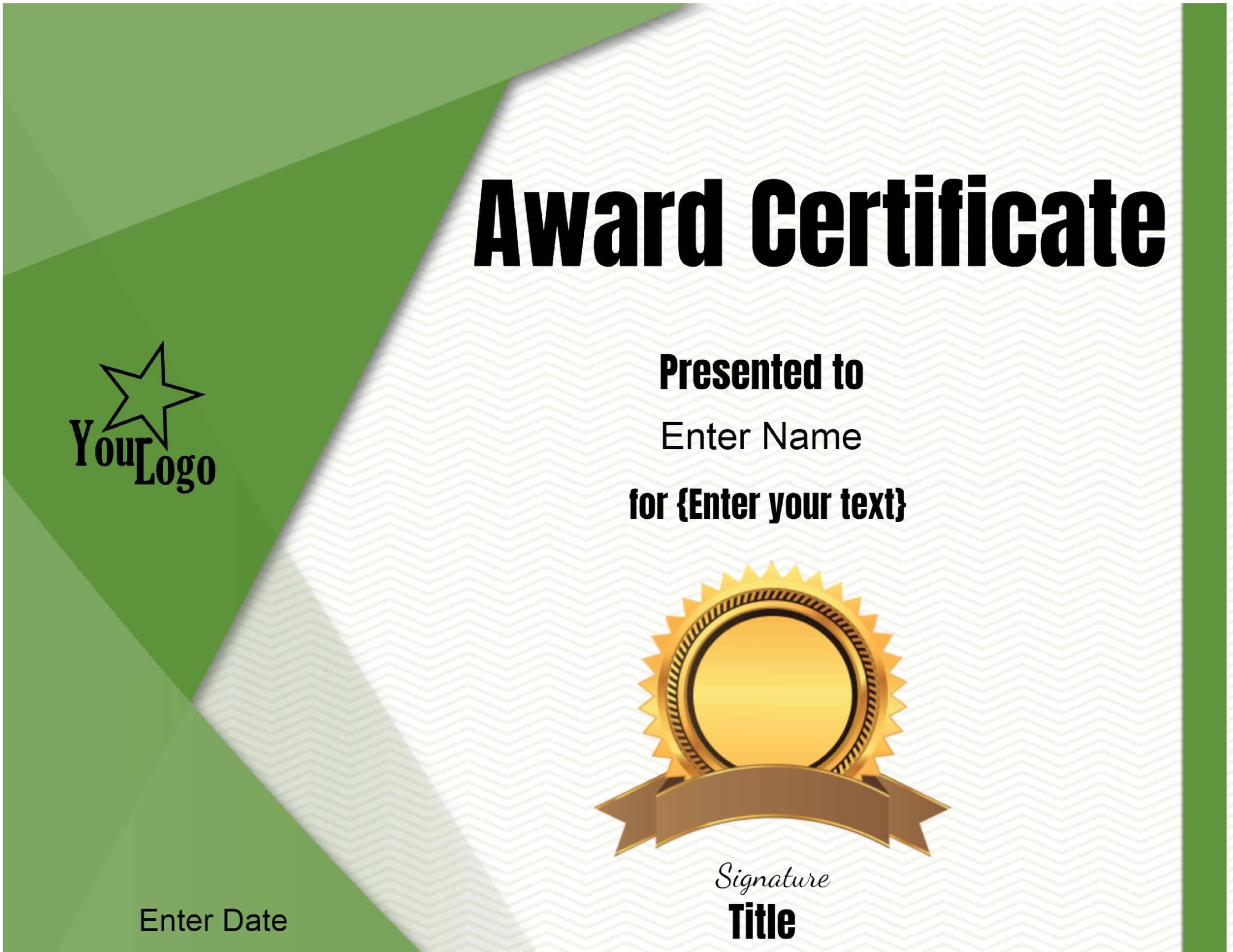 Free Printable Editable Certificates Templates