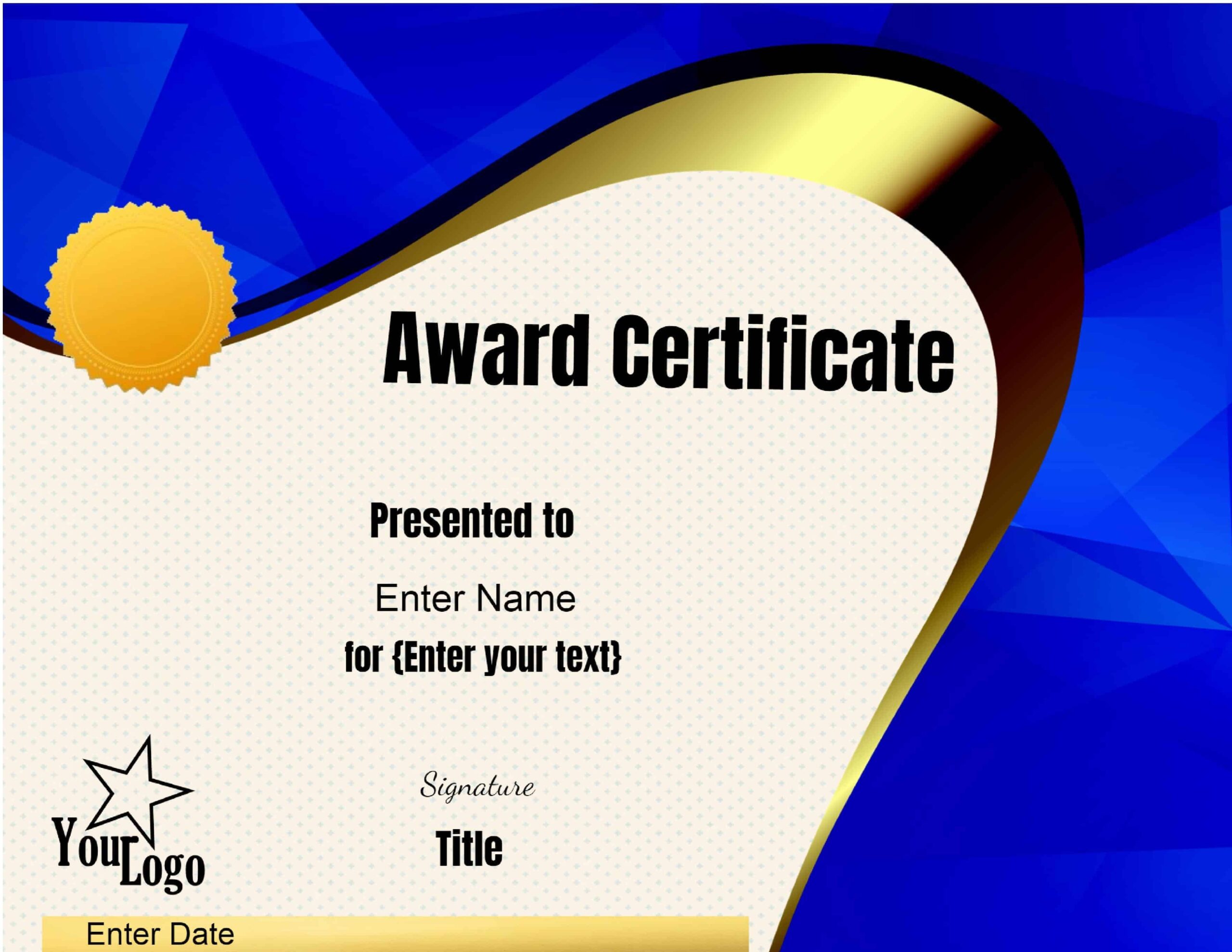Free Editable Printable Certificate Templates Printable Templates