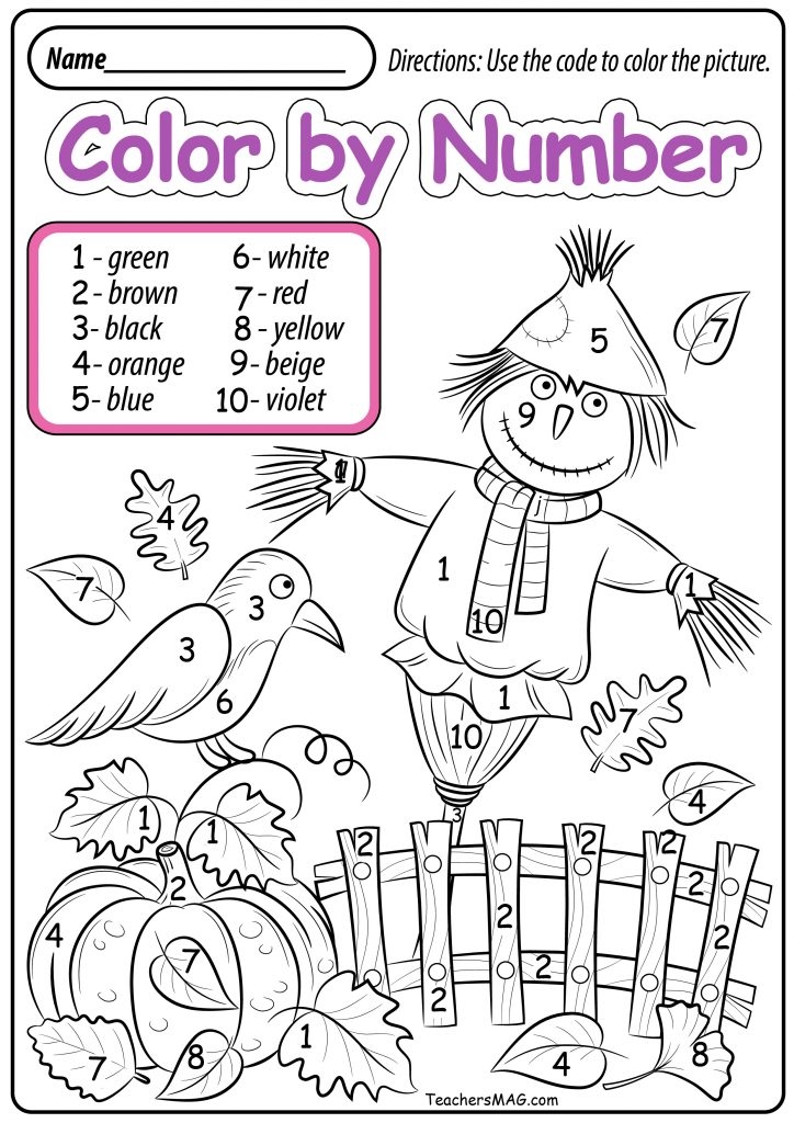 Free Printable Autumn Math Worksheets
