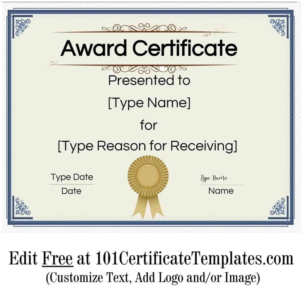 Free Free Art Award Certificate Templates Editable