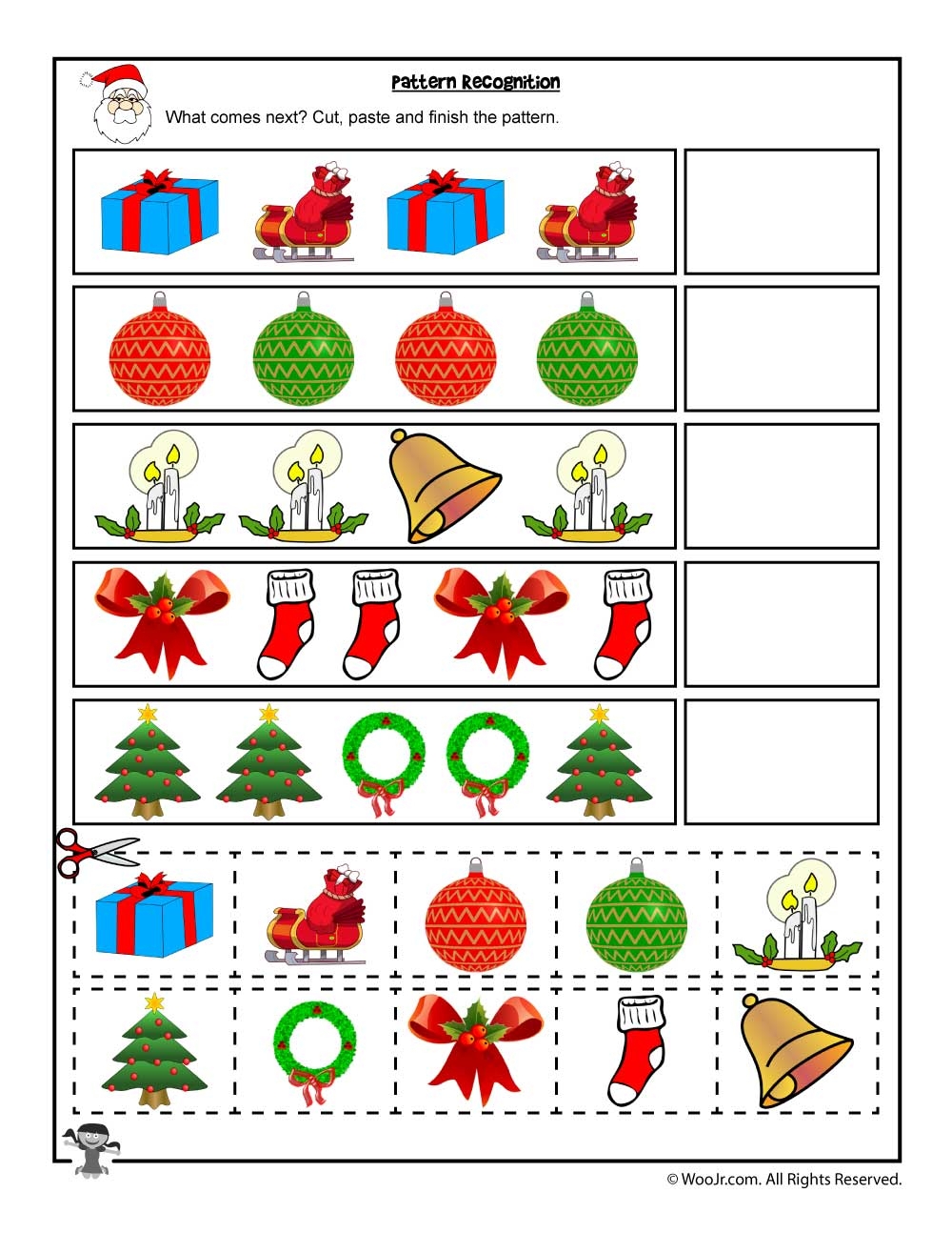 Free Kindergarten Holiday Worksheets