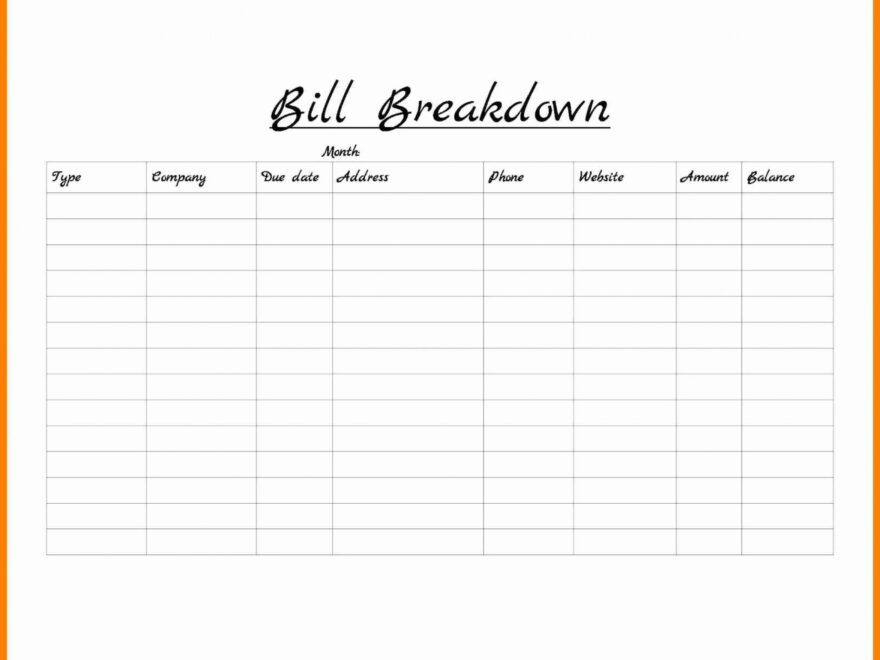 Free Monthly Bill Organizer Spreadsheet Google Spreadshee Free Monthly