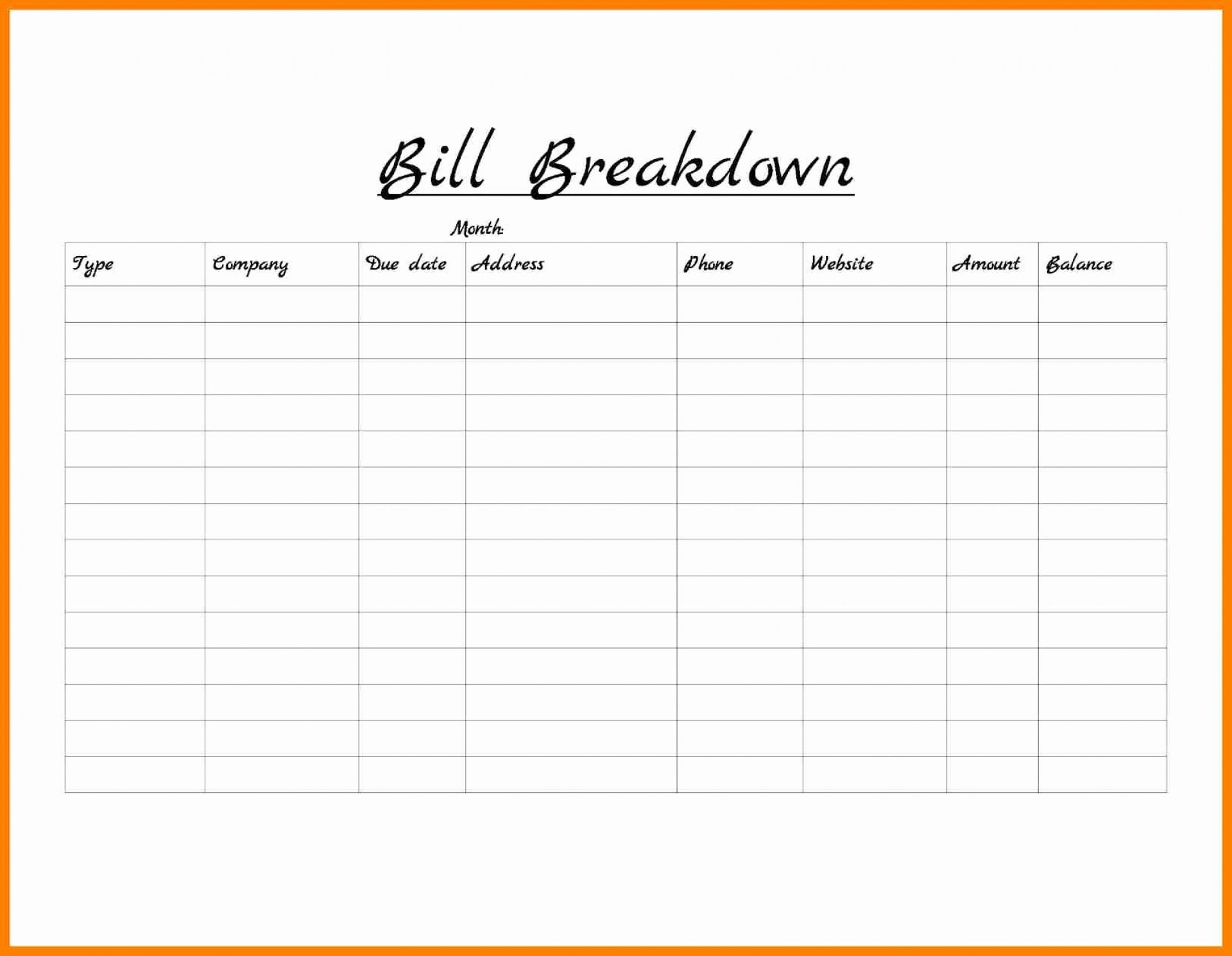 Free Monthly Bill Organizer Spreadsheet Google Spreadshee Free Monthly 