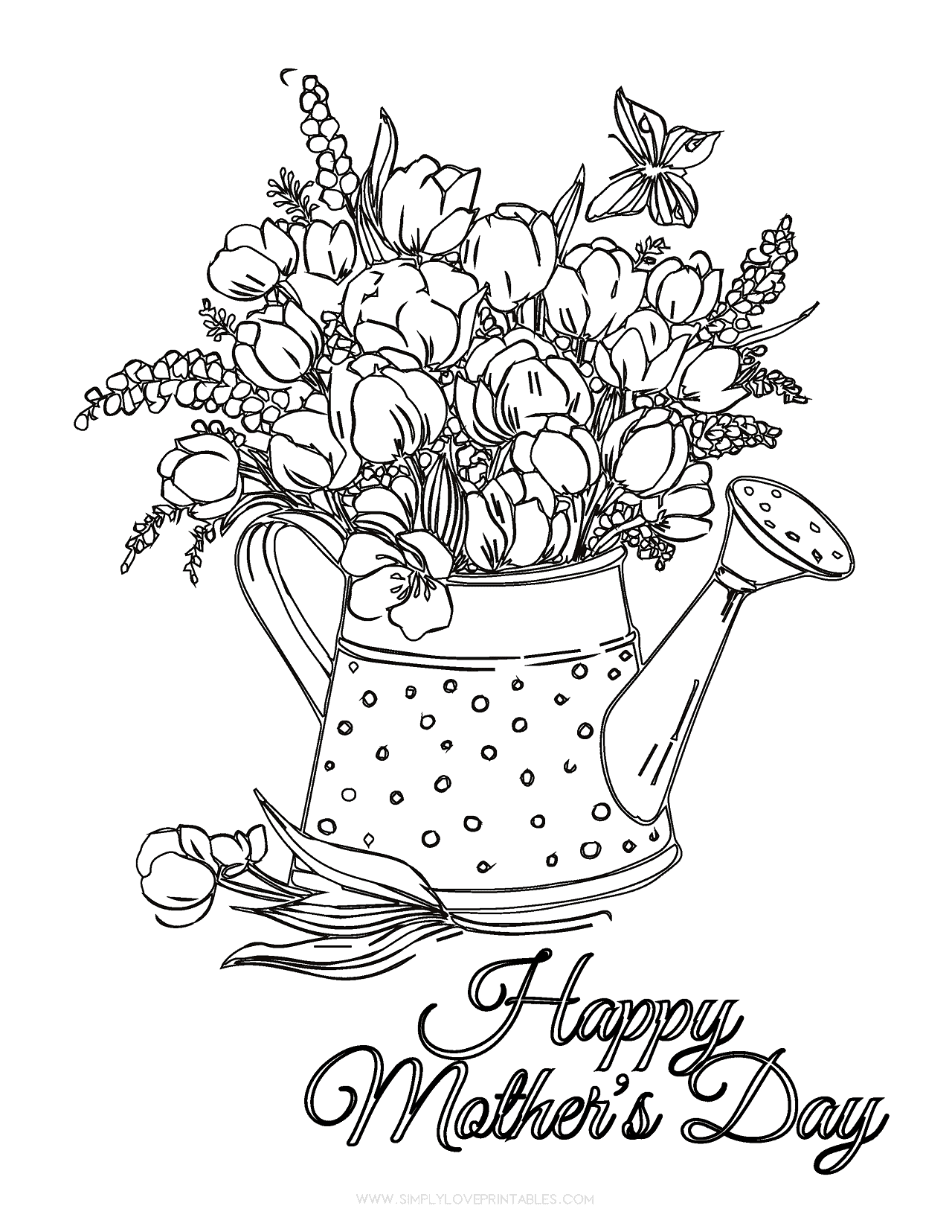 Free Printable Mothers Day Coloring Sheets