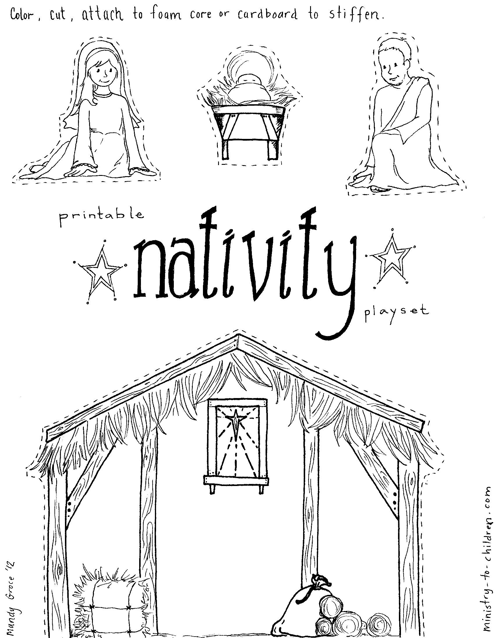 Free Nativity Scene Printables