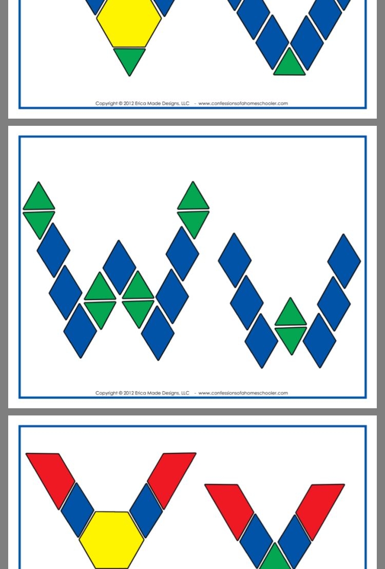 Free Printable Pattern Block Templates
