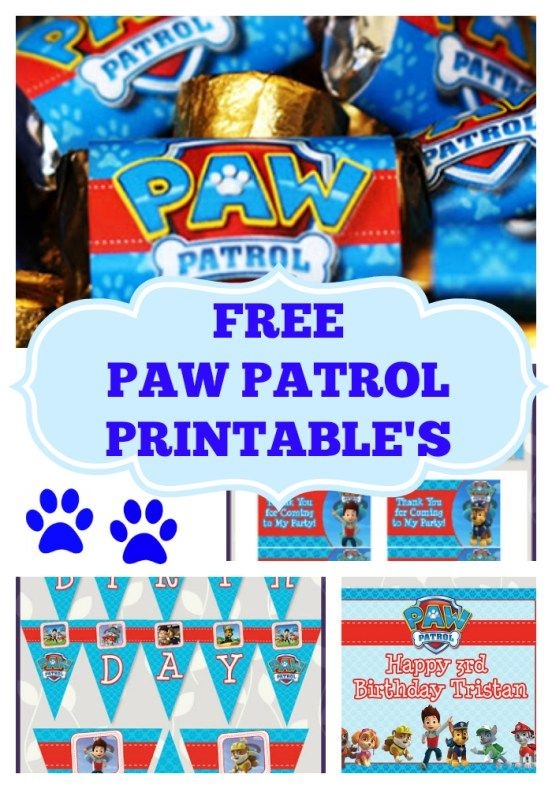 Free paw patrol party printables Paw Patrol Birthday Party Birthday 