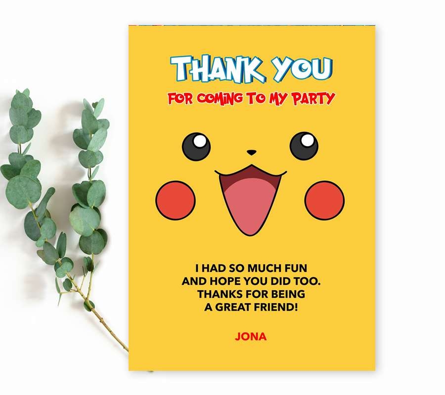 Free Pokemon Thank You Printables Free Printables Hub