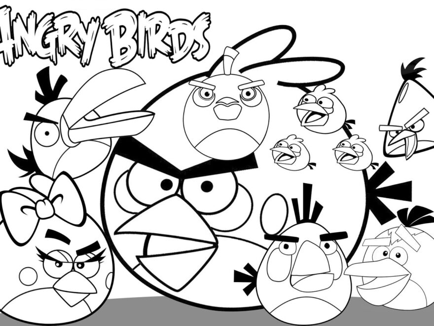 Free Printable Angry Bird Coloring Pages For Kids