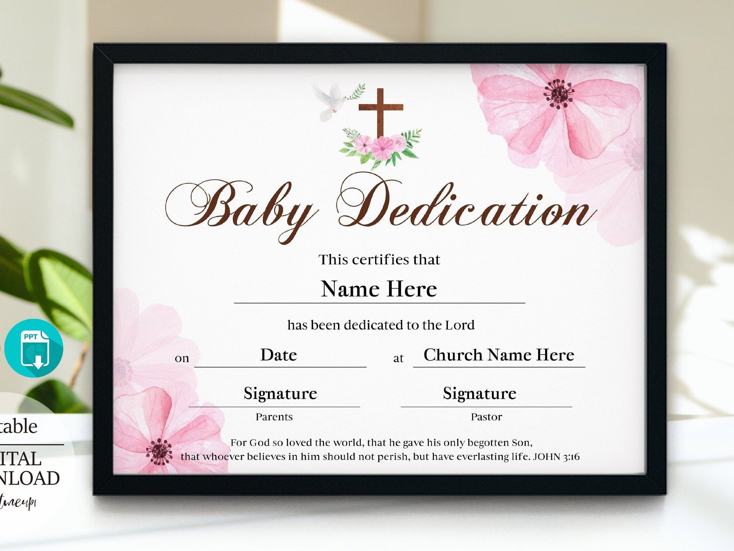 Free Printable Baby Dedication Certificate Download Free Baby 