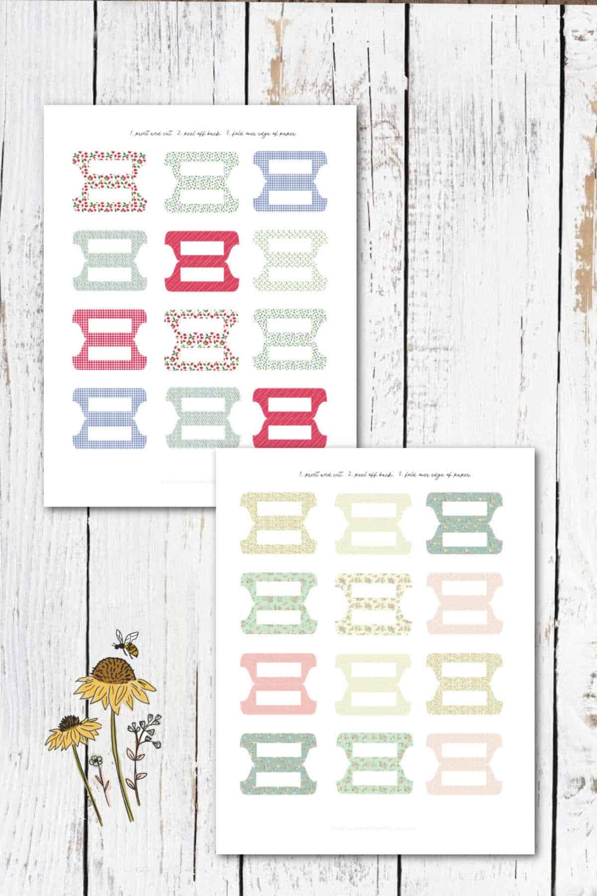 Free Printable Binder Divider Tabs Heart 39 s Content Farmhouse
