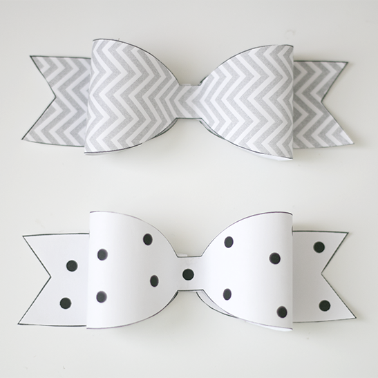 Free Printable Bow Pattern