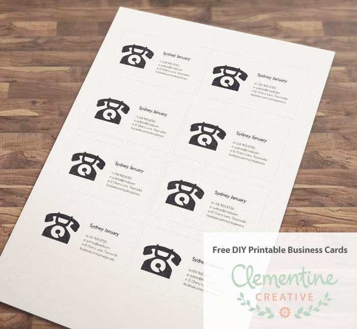 Free Printable Colored Calling Cards