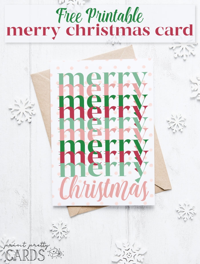Free Printable Christmas Card Template