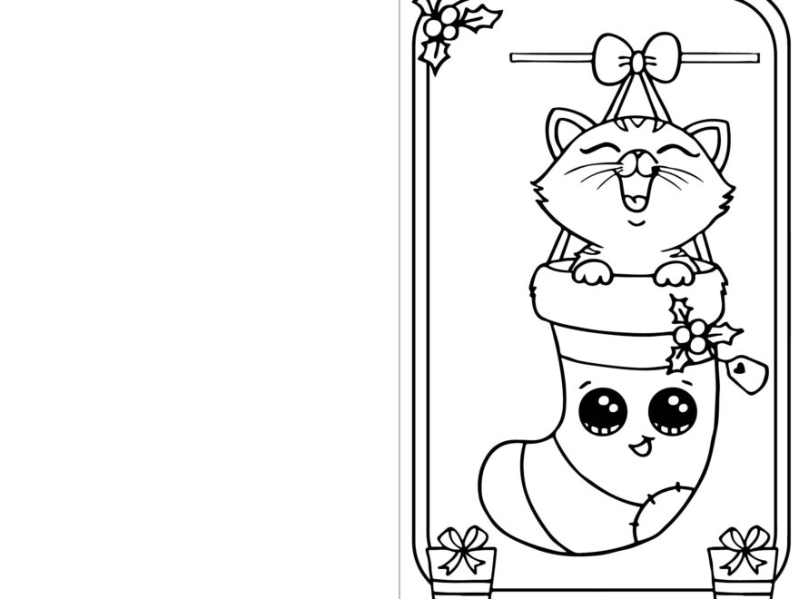 Free Printable Christmas Cards To Color Free Printable Templates