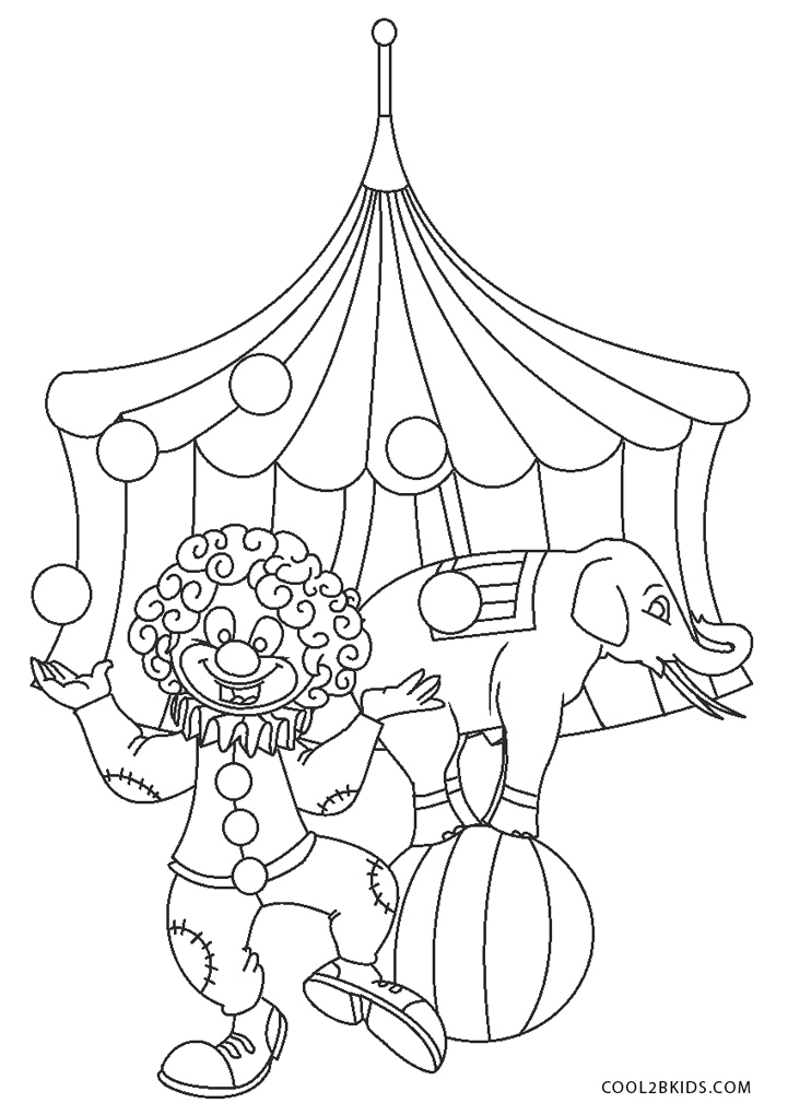 Free Printable Circus Coloring Pages For Kids