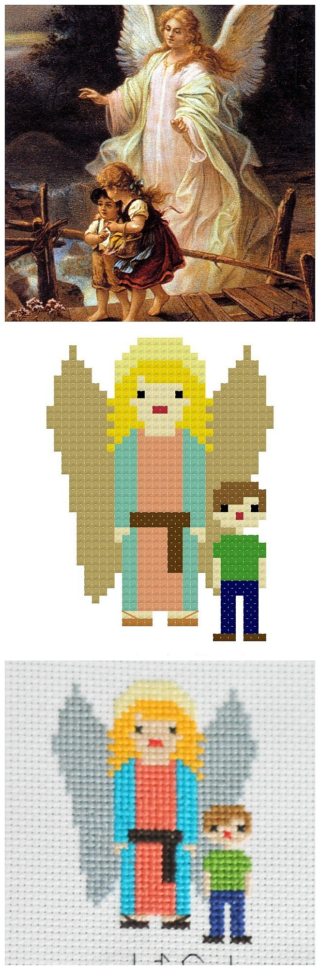 Free Printable Cross Stitch Patterns Angels