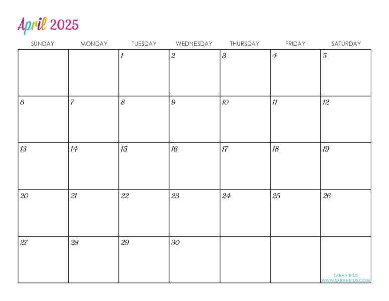 Free Printable Customizable Calendar 2025 Edward Krischock