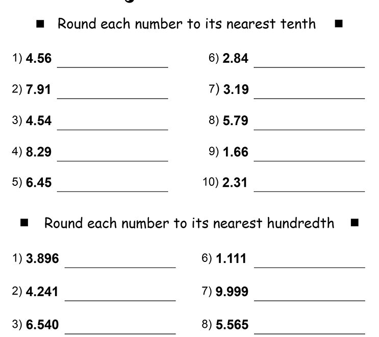 Free Printable Decimals Worksheets Pdf Edumonitor Vrogue co