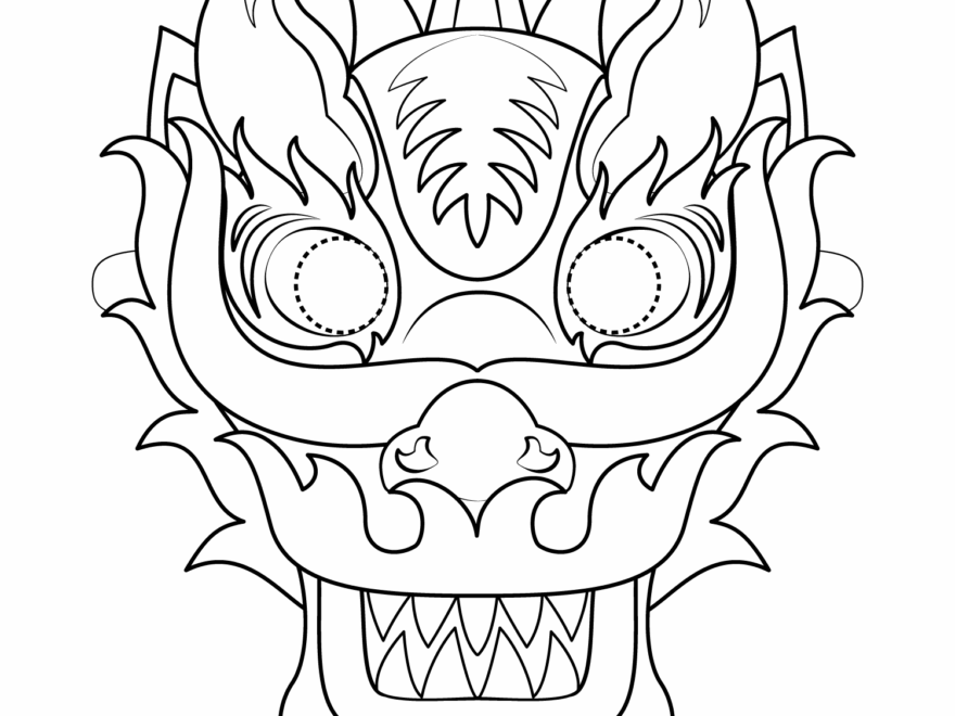 Free Printable Dragon Mask Template Printable Templates Free