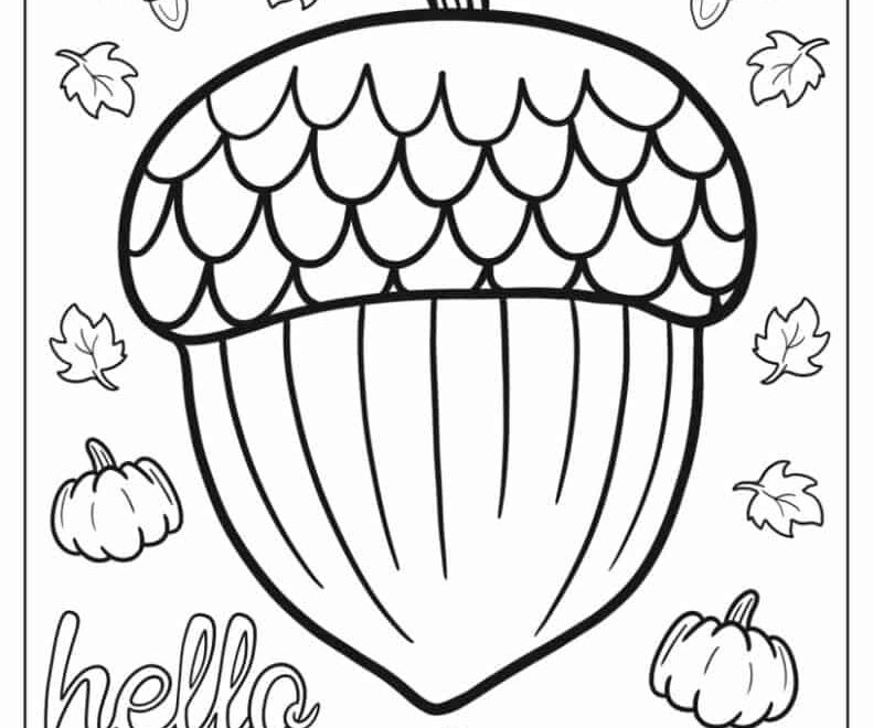 Free Printable Fall Coloring Pages FREE Printable A Z