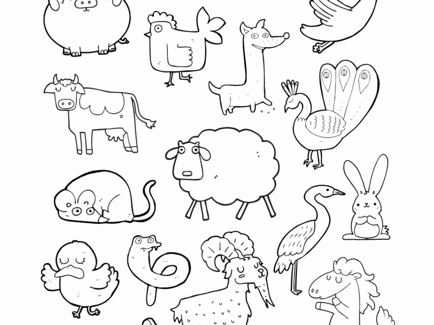 Free Printable Farm Animal Coloring Pages