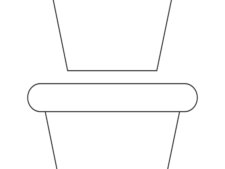 Free Printable Flower Pot Paper Craft Template For Children