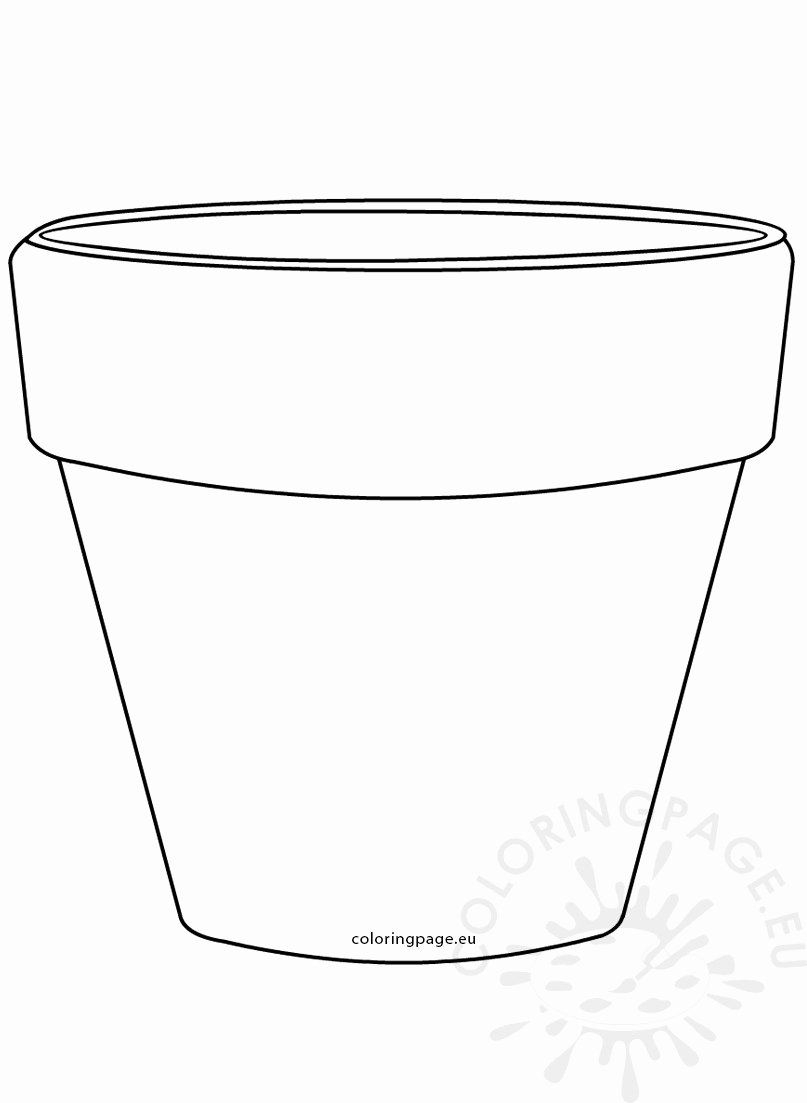 Free Printable Flower Pot Stencil