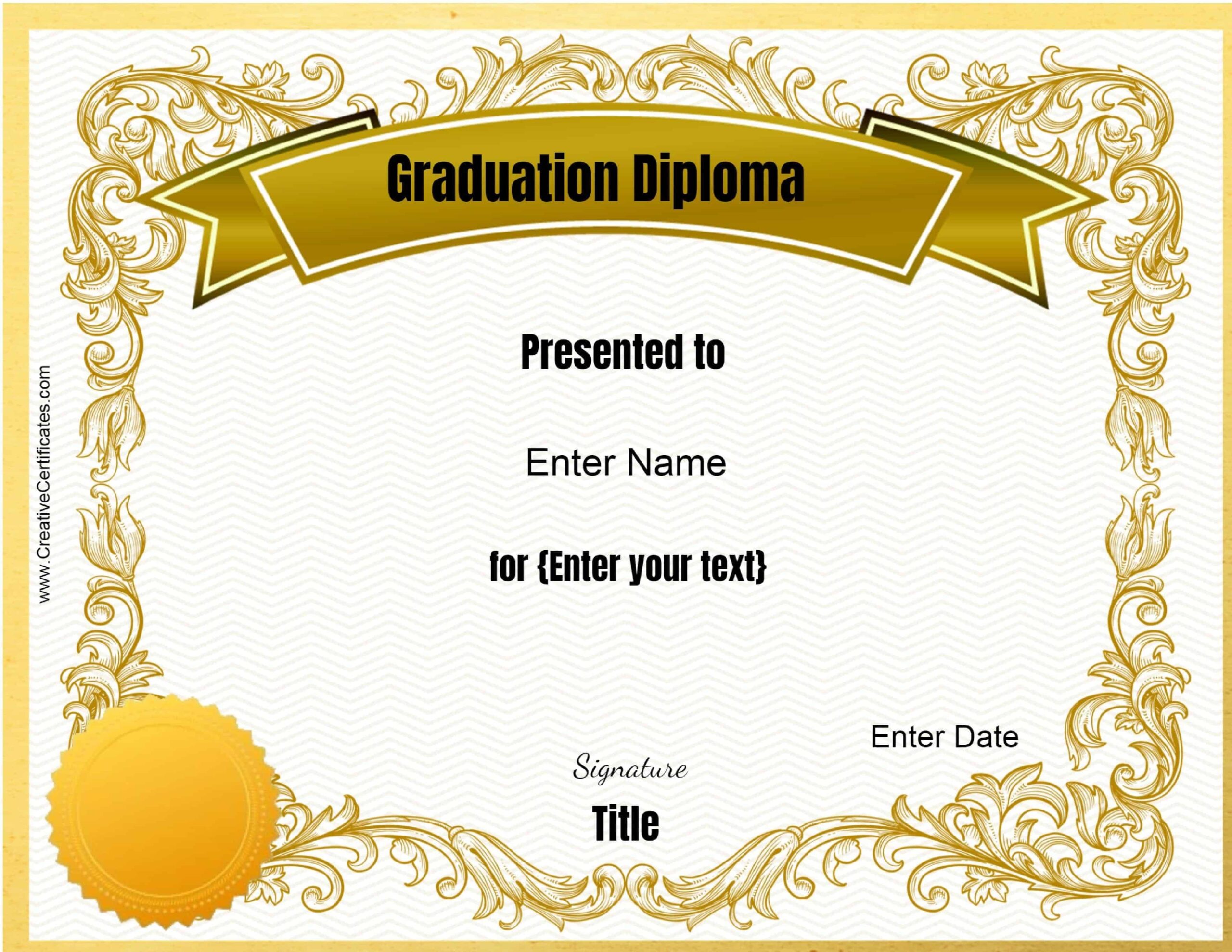 Printable Certificates For Graduation