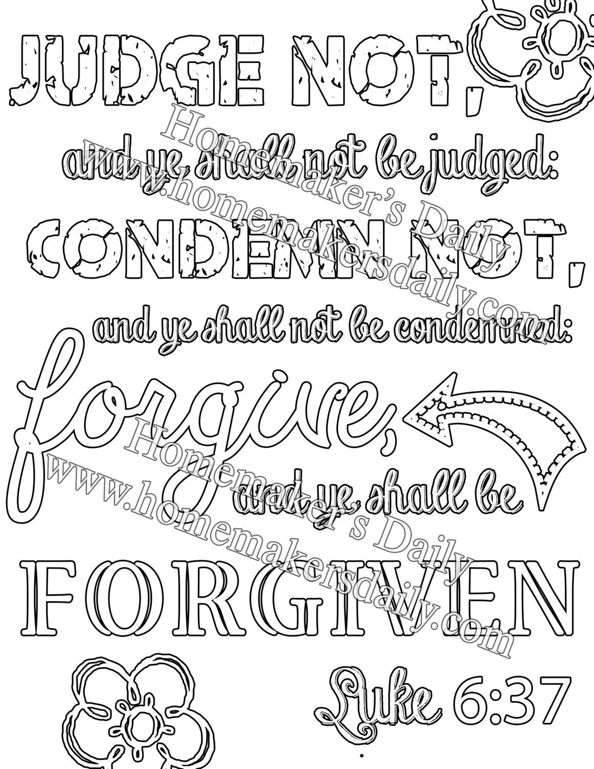 Kjv Printable Scripture Art To Color Free