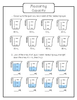 Free Printable Measuring Cup Worksheets PRINTABLE TEMPLATES