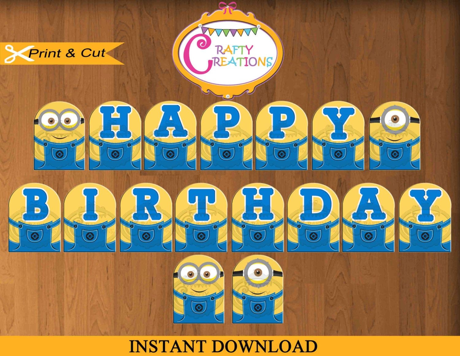Free Printable Minion Birthday Banner Printable Word Searches