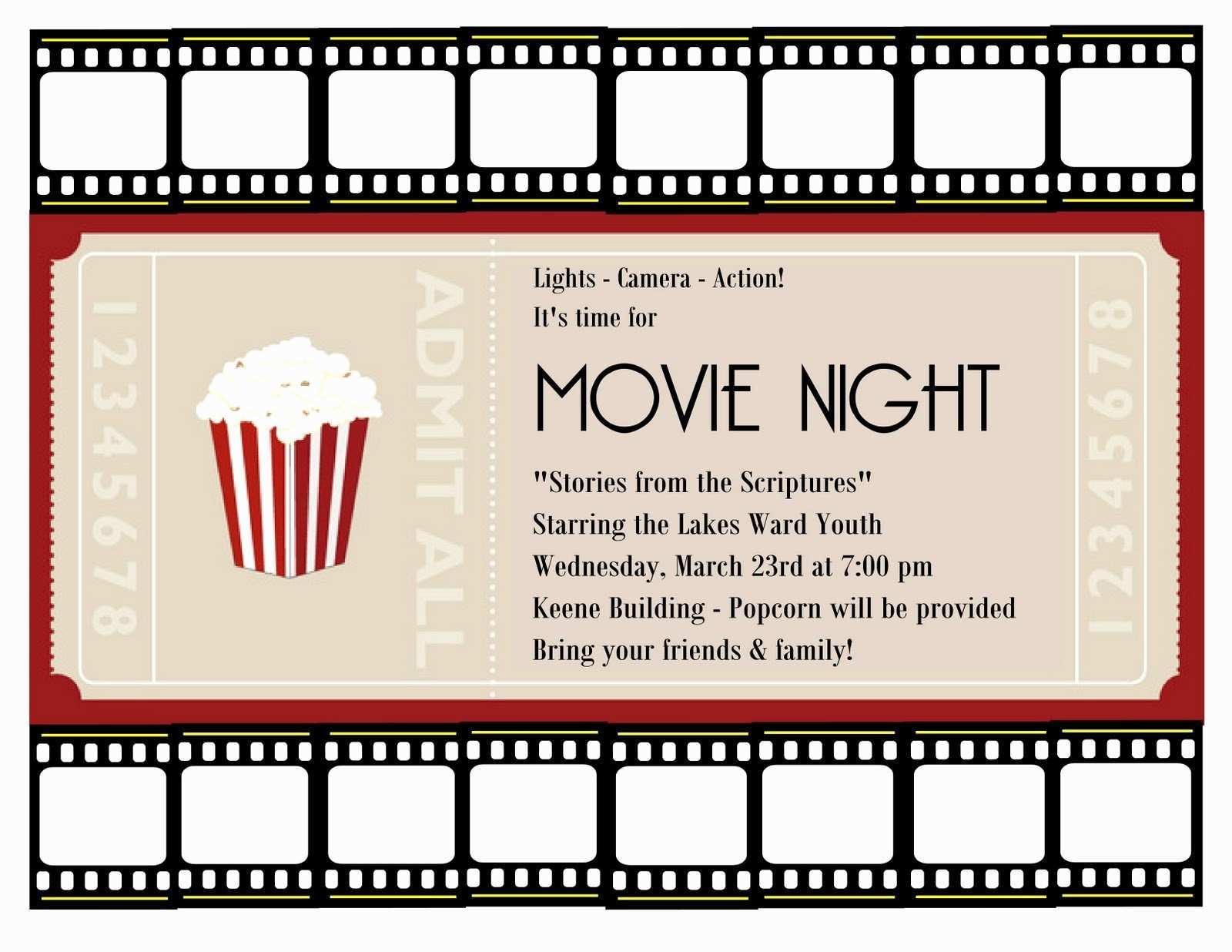 Free Printable Movie Ticket Party Invitation Template Vrogue co