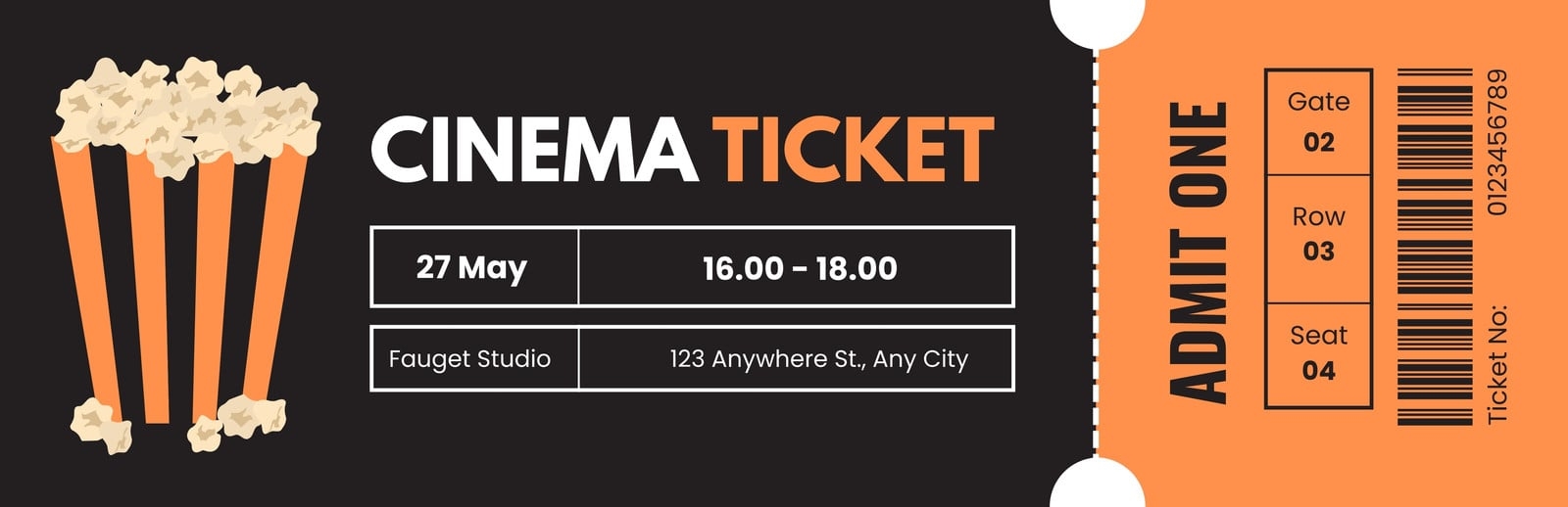 Free Printable Movie Ticket Template Free Printables Hub