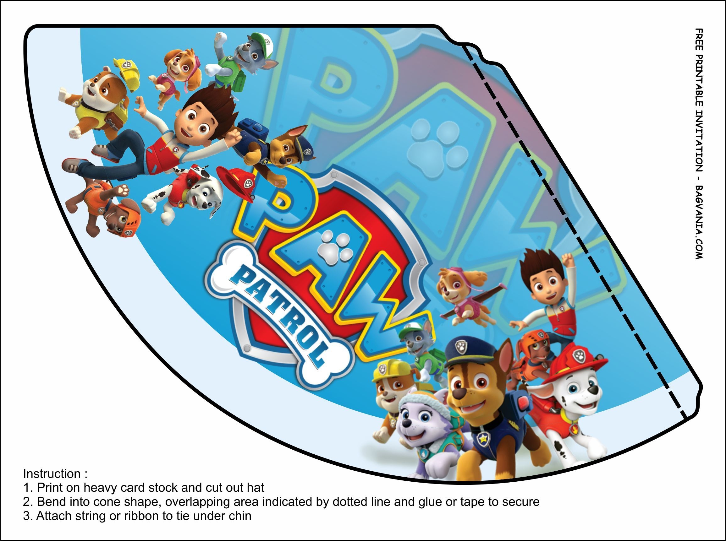 Free Printable Paw Patrol Birthday Party Kits Templates Paw Patrol 
