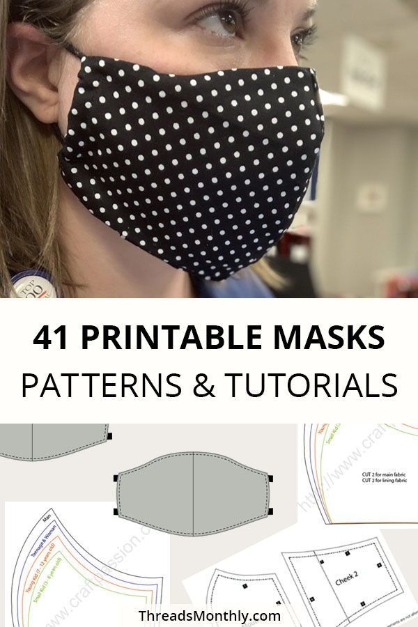 T-Shirt Face Mask Pattern Printable