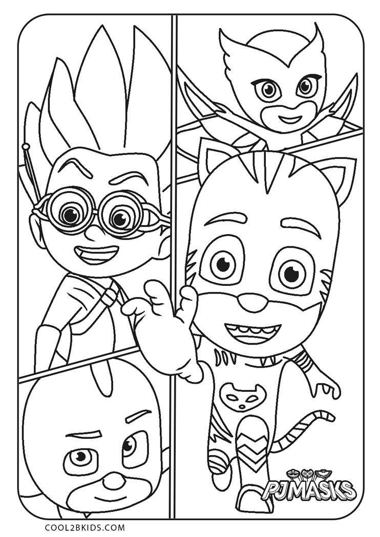 Pj Mask Coloring Pages Free Printable