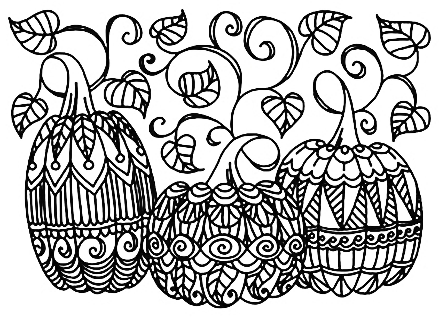 Free Printable Coloring Pages Pumpkins