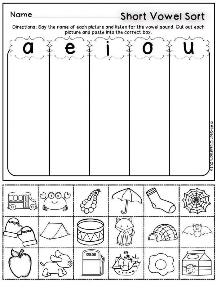 Free Printable Short Vowel Review Worksheets Free Printable 2024
