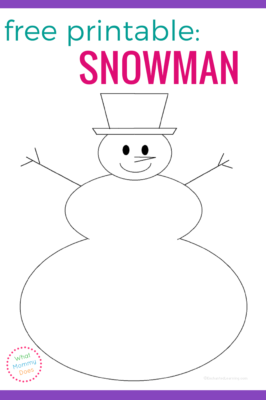 Free Printable Snowman Patterns Cut Out