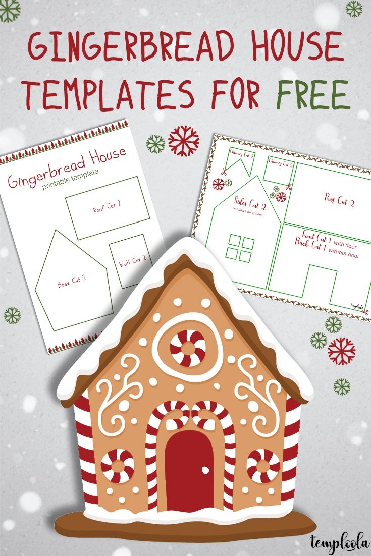 Small Gingerbread House Template Printable