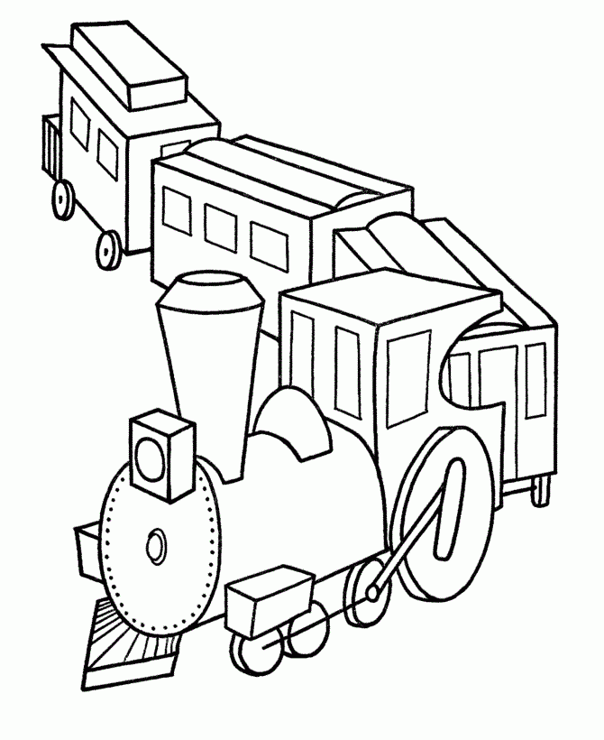 Train Coloring Page Printable