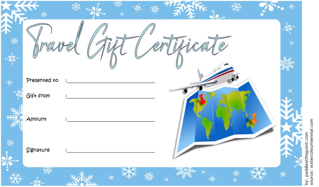 Free Printable Travel Gift Certificate Template Printable Templates