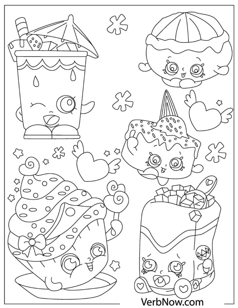 Free Printable Coloring Pages Of Shopkins