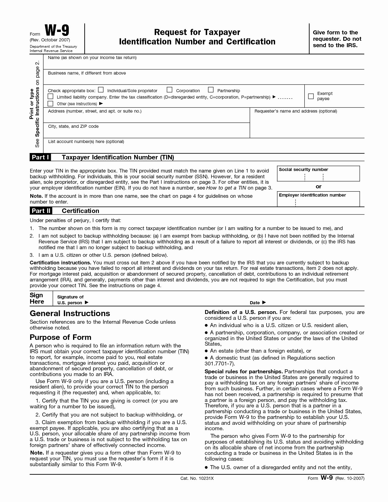 Free W 9 Forms Printable 2025 Caitlin F Lawrenson