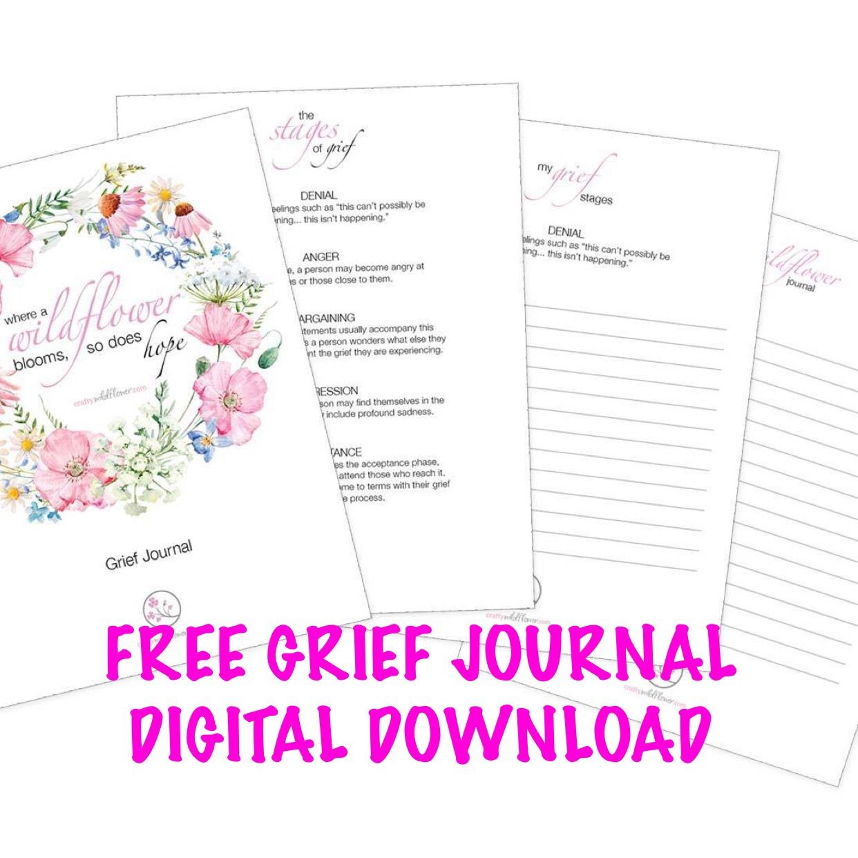 Grief Journal Printable Printable Word Searches