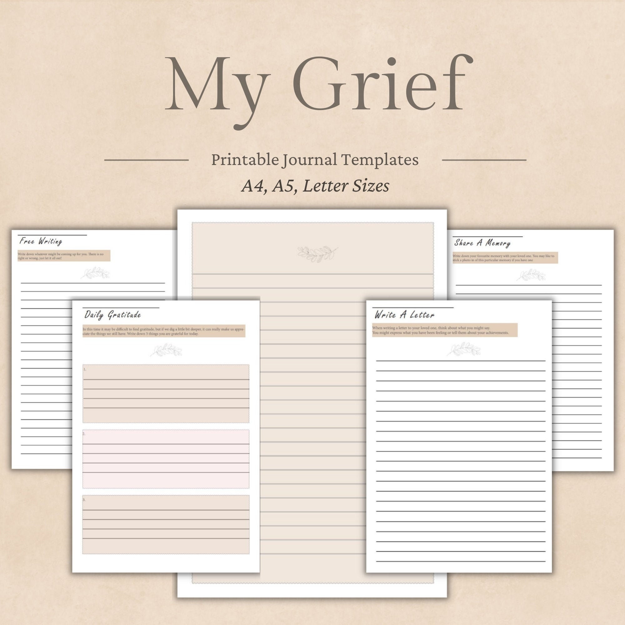 Grief Journal Template