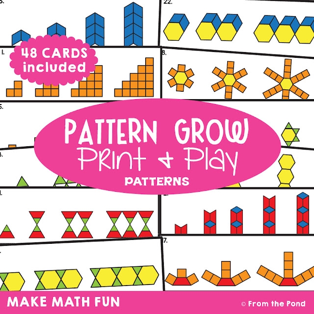 Growing Pattern Activity Cards From The Pond